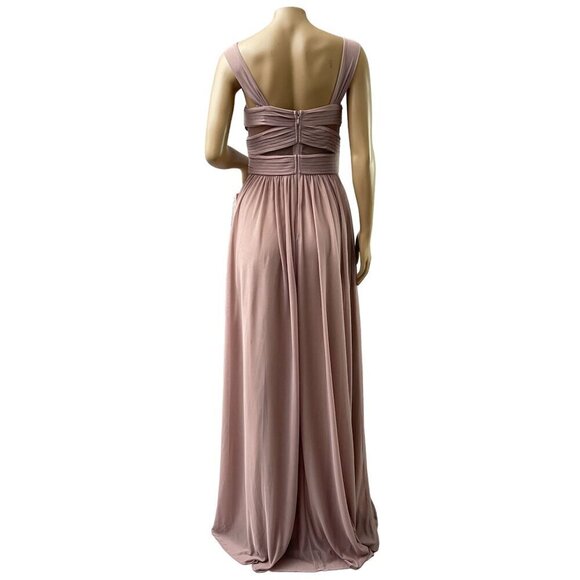 Birdy Grey Elsye Cut Out Mesh Mauve Maxi Formal Bridesmaid Dress Small NWT - Picture 6 of 15